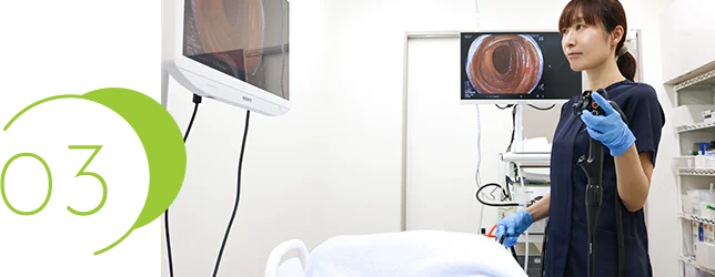 女医による胃カメラ・大腸カメラ検査が可能